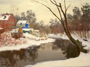 picture Cottages in the snow