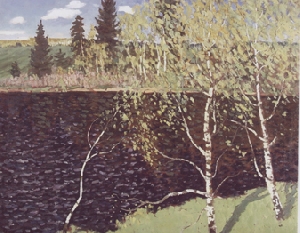 картина Река Вуокса в мае