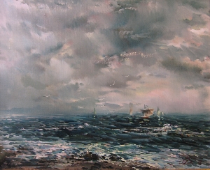 图片 波罗的海大风天