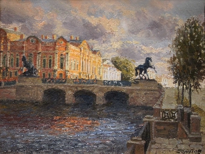 картина Аничков мост